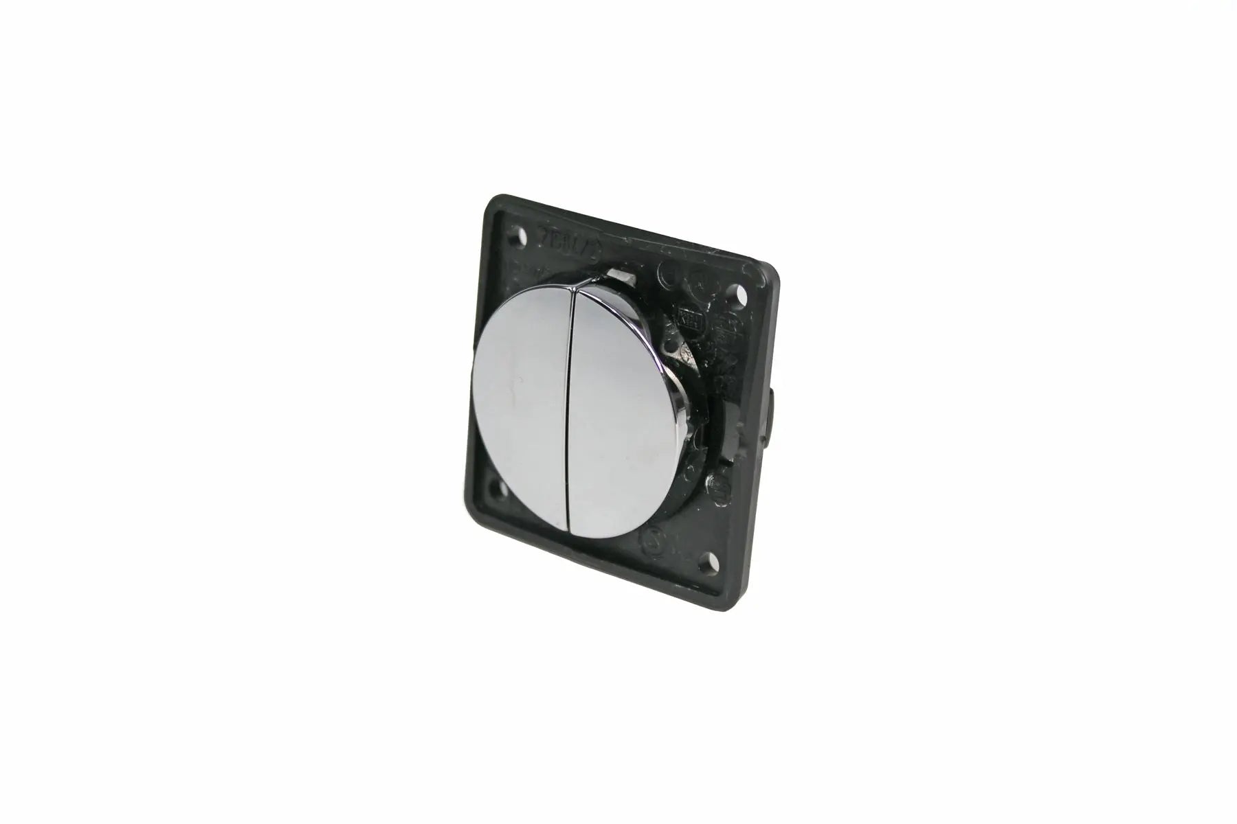 Berker Double Rocker Switch - Chrome Berker