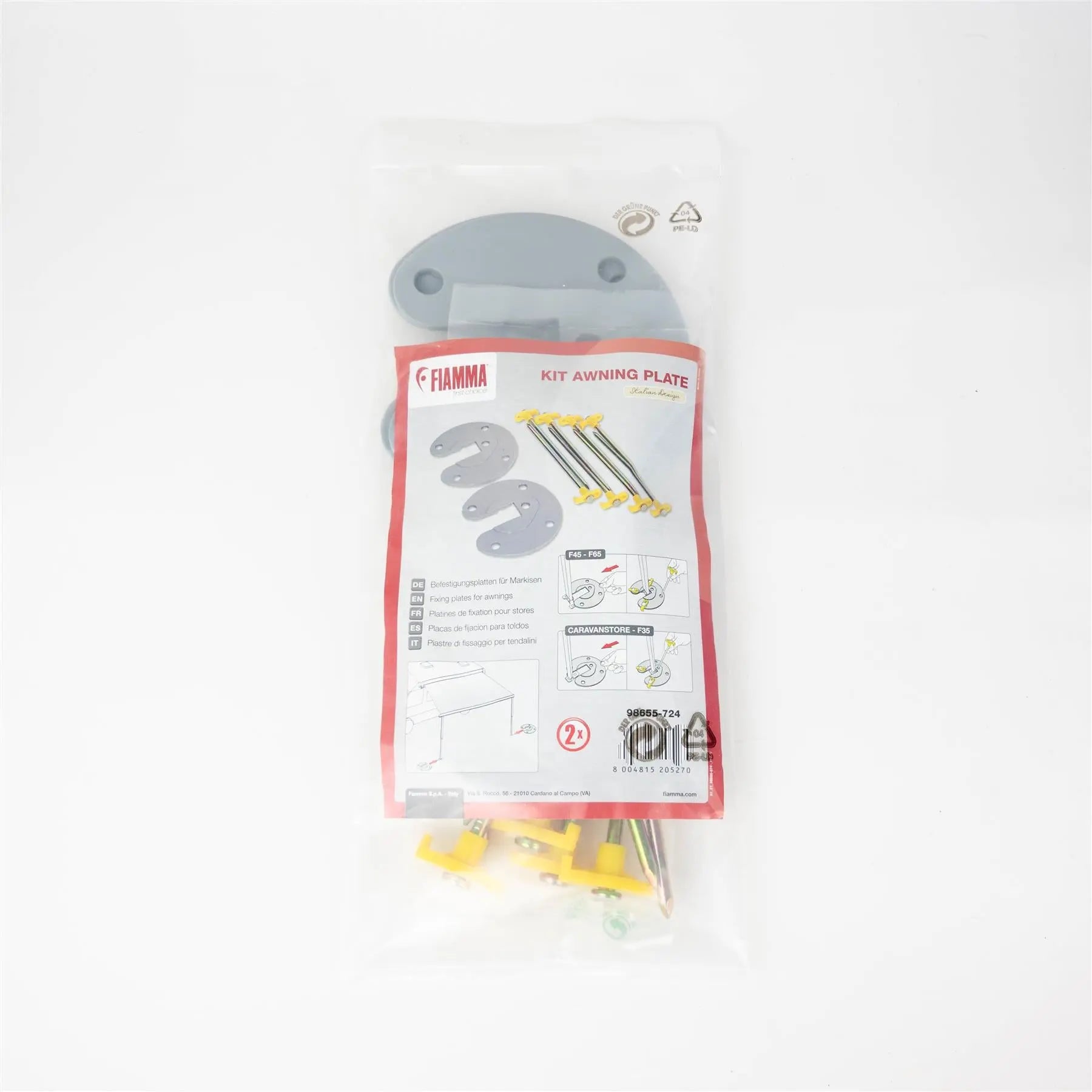 Fiamma Awning Plate Kit 98655-724 Fiamma