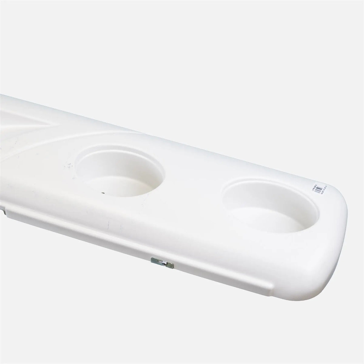A white Roller Team Autoroller motorhome rear bumper.