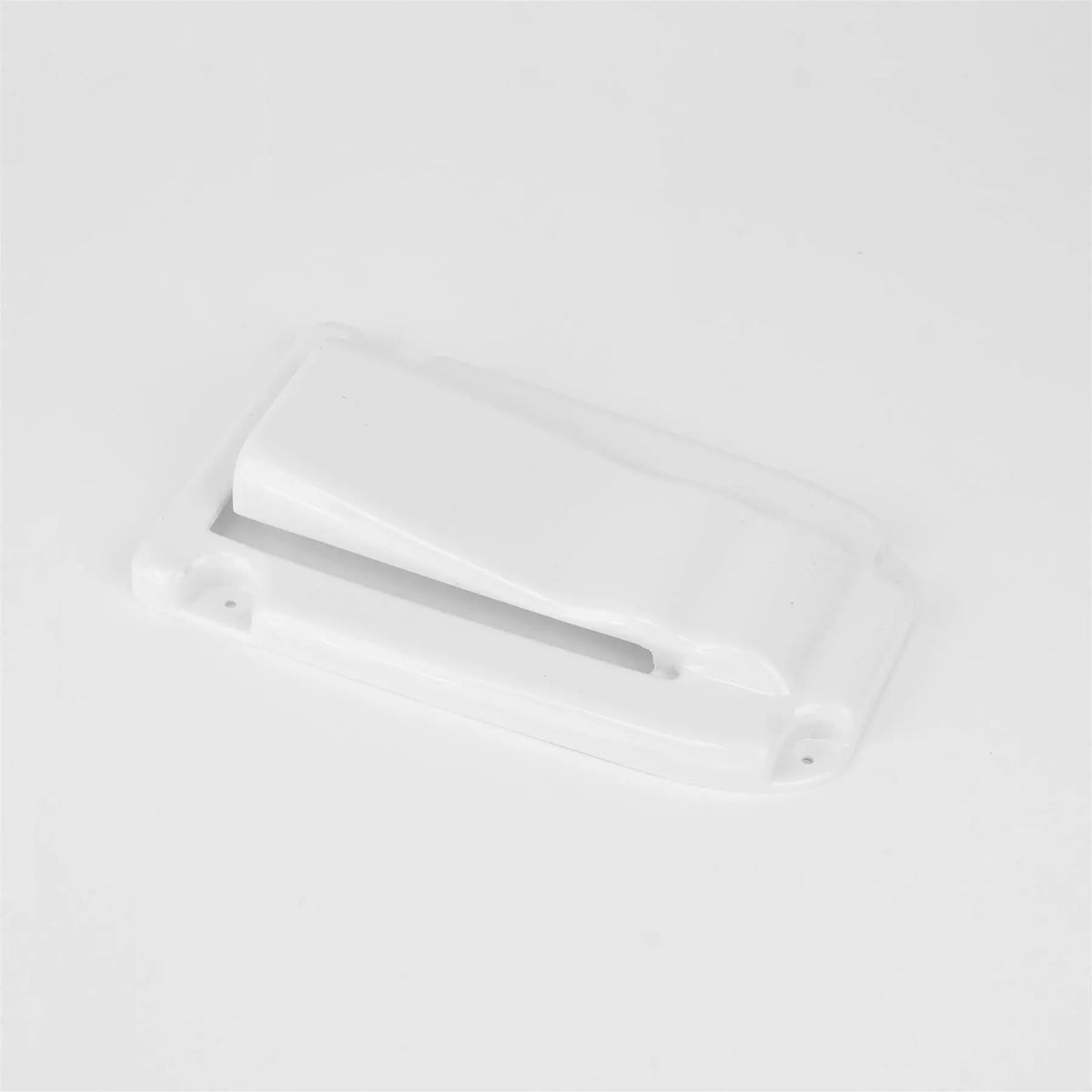 A white Dethleffs/Sunlight snap fastener.