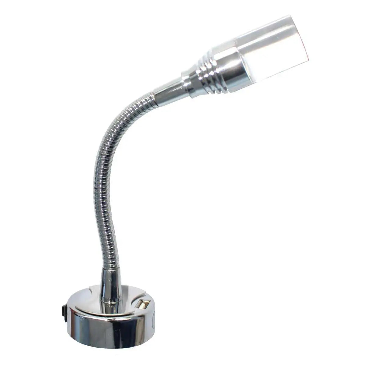 Dimatec Flexible Light with USB Port 50mm Base (12V / 1W / Warm White / IP20) Dimatec