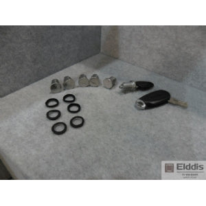 Elddis Barrel & Key Set 6 Barrels & Two Keys High Security Snake Lock