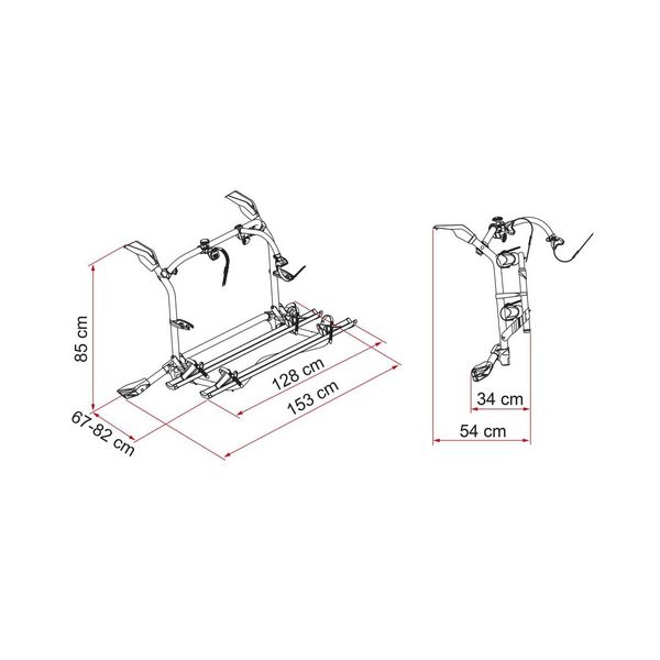 Fiamma Carry-Bike VW T6 Transporter Pro Deep Black