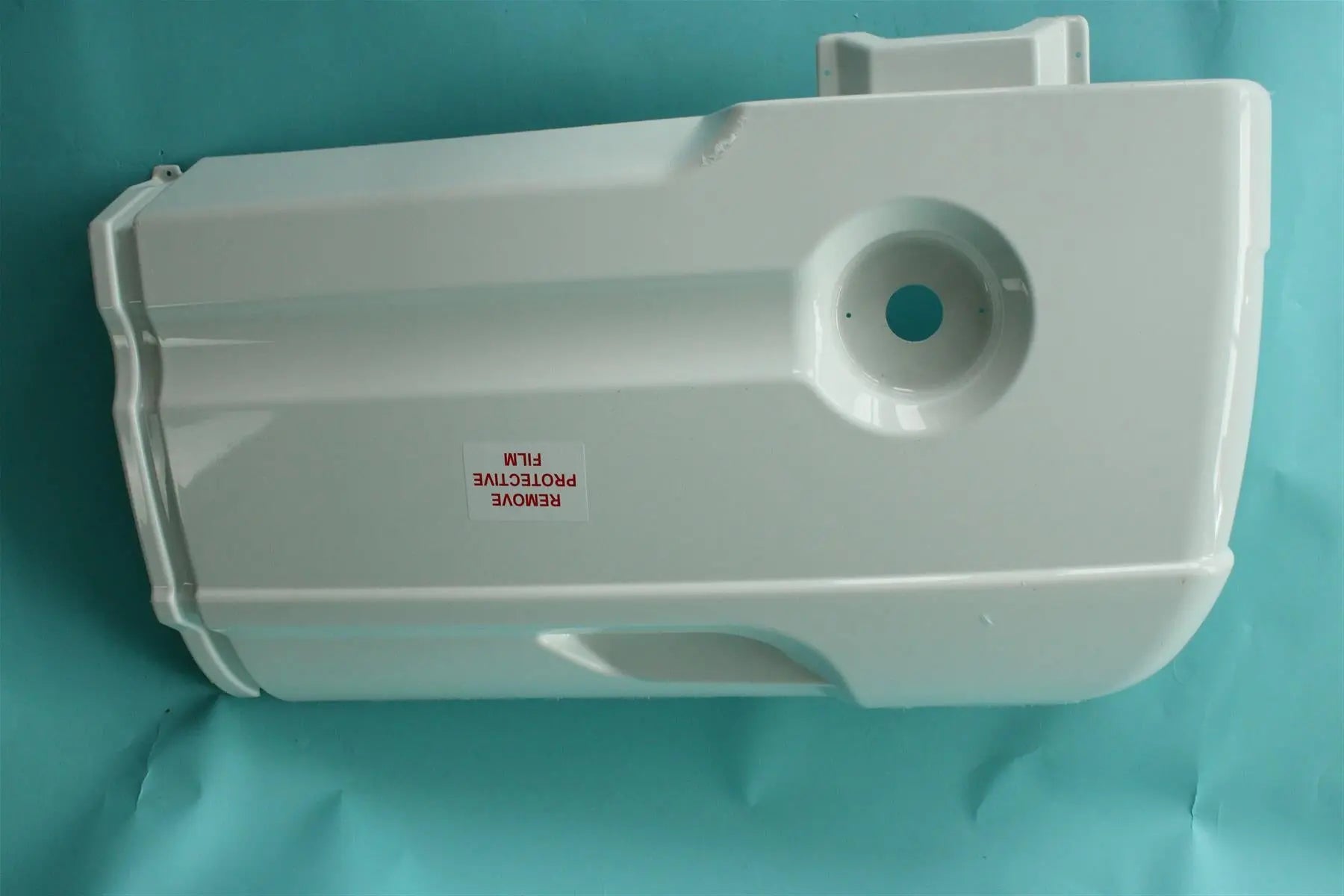 A white offside Auto-Trail Imala motorhome bumper.