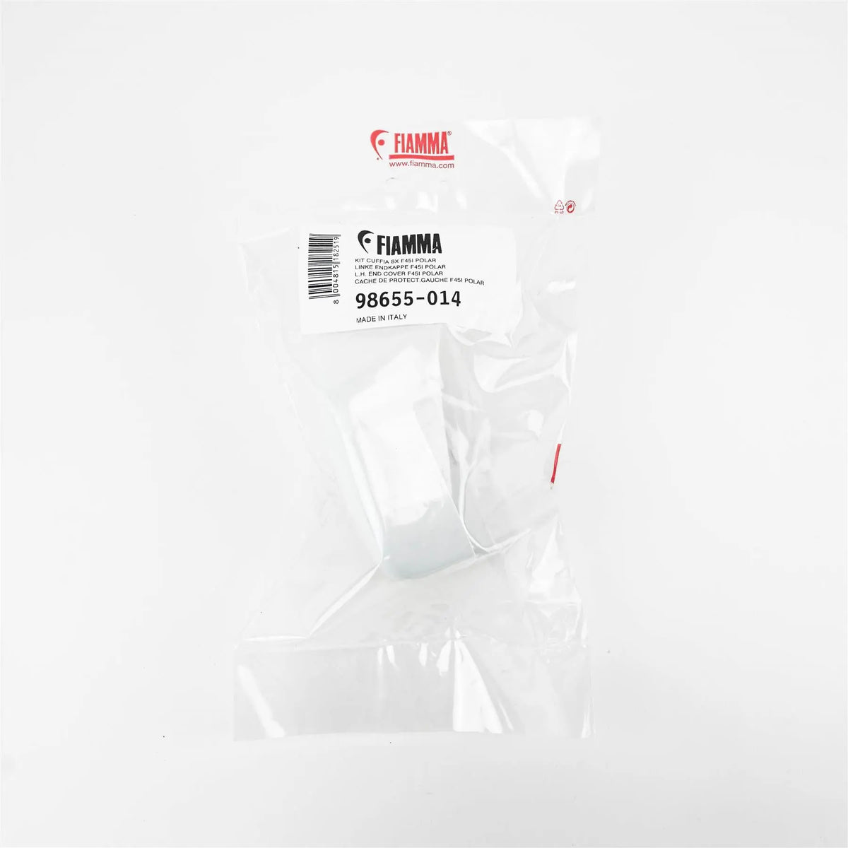Fiamma L/H End Cover F45I, White. 98655-014 Fiamma