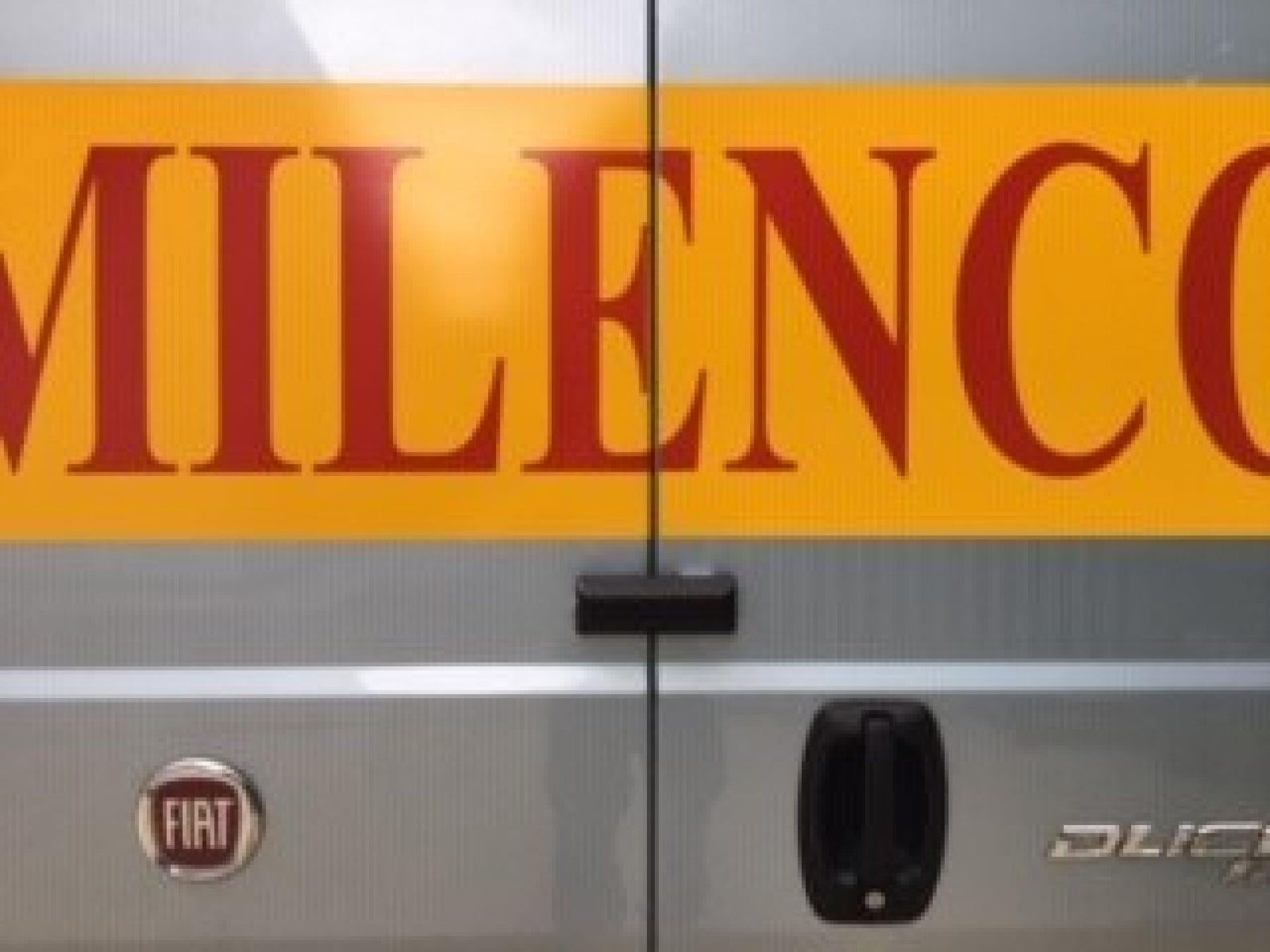 Milenco Van Door Lock - Twinpack Keyed Alike with 3 keys (Black)