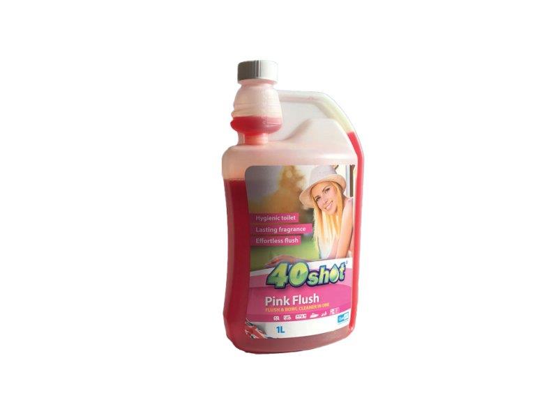 Qualkem 1 Litre 40 Shot Pink Toilet Rinse