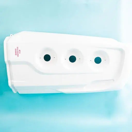 A white Auto-Trail F-Line motorhome O/S bumper.