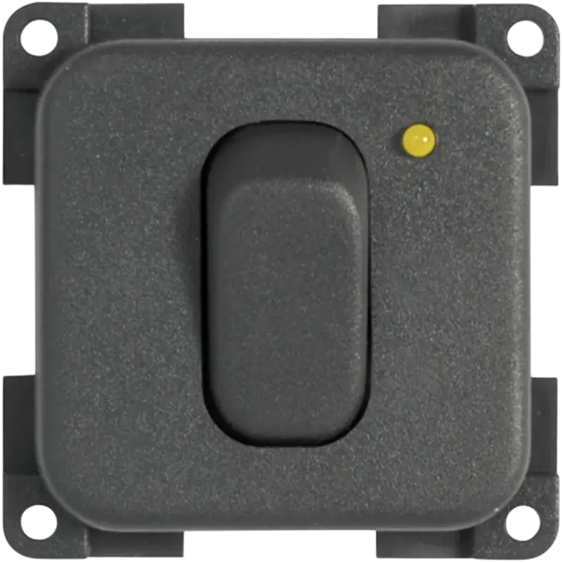 CBE Single Switch with LED, Grey CBE