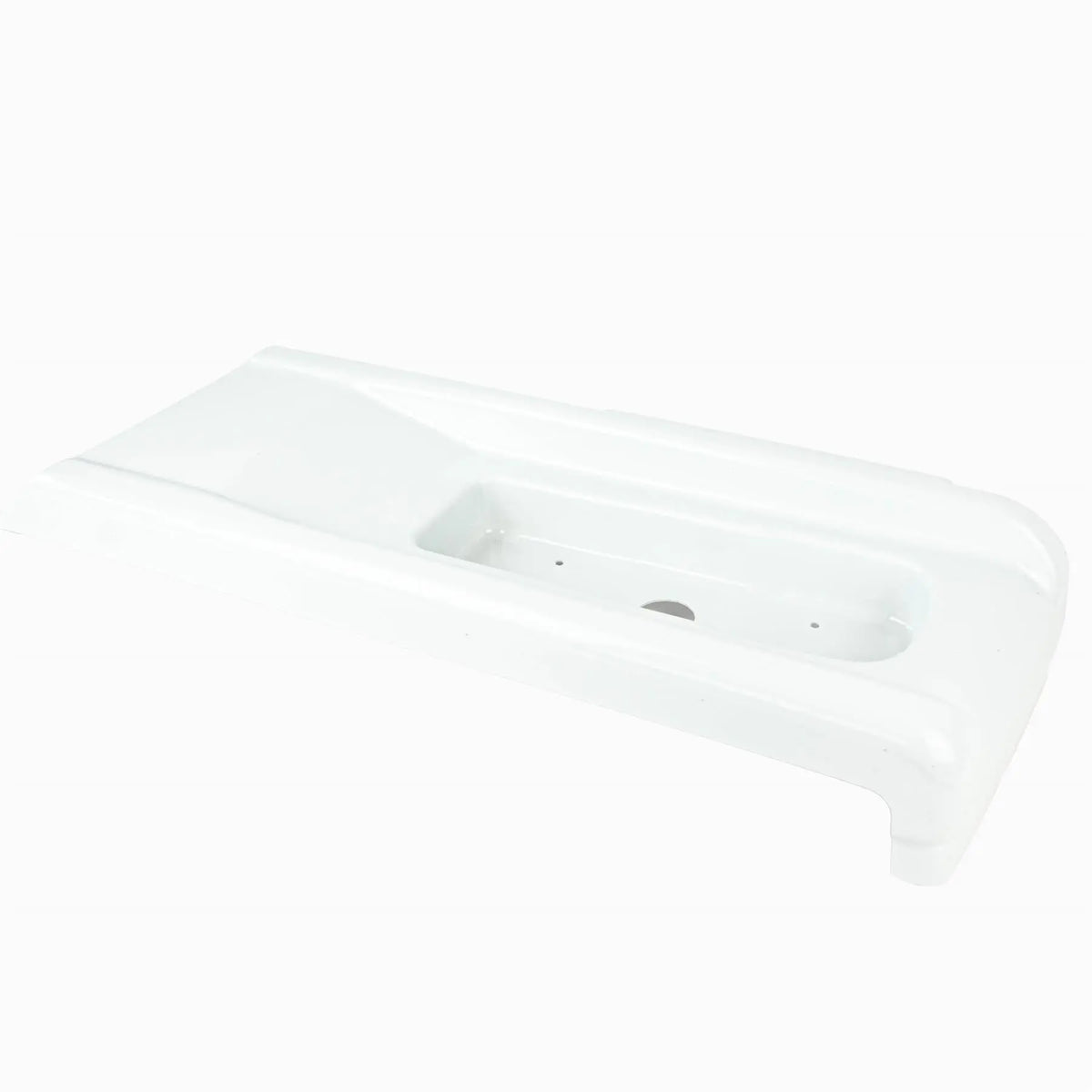 A white Elddis Encore rear offside bumper light panel.