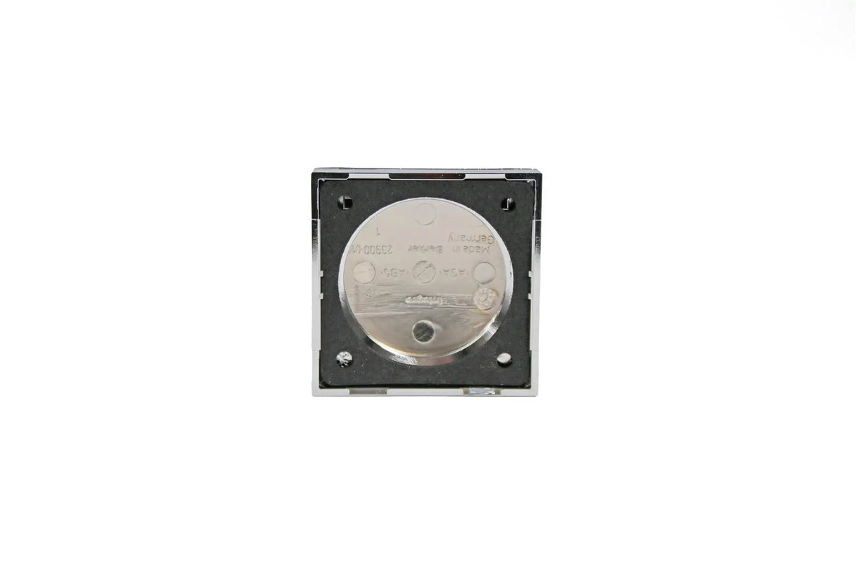 Berker Frame with Hinged Lid - Chrome Berker