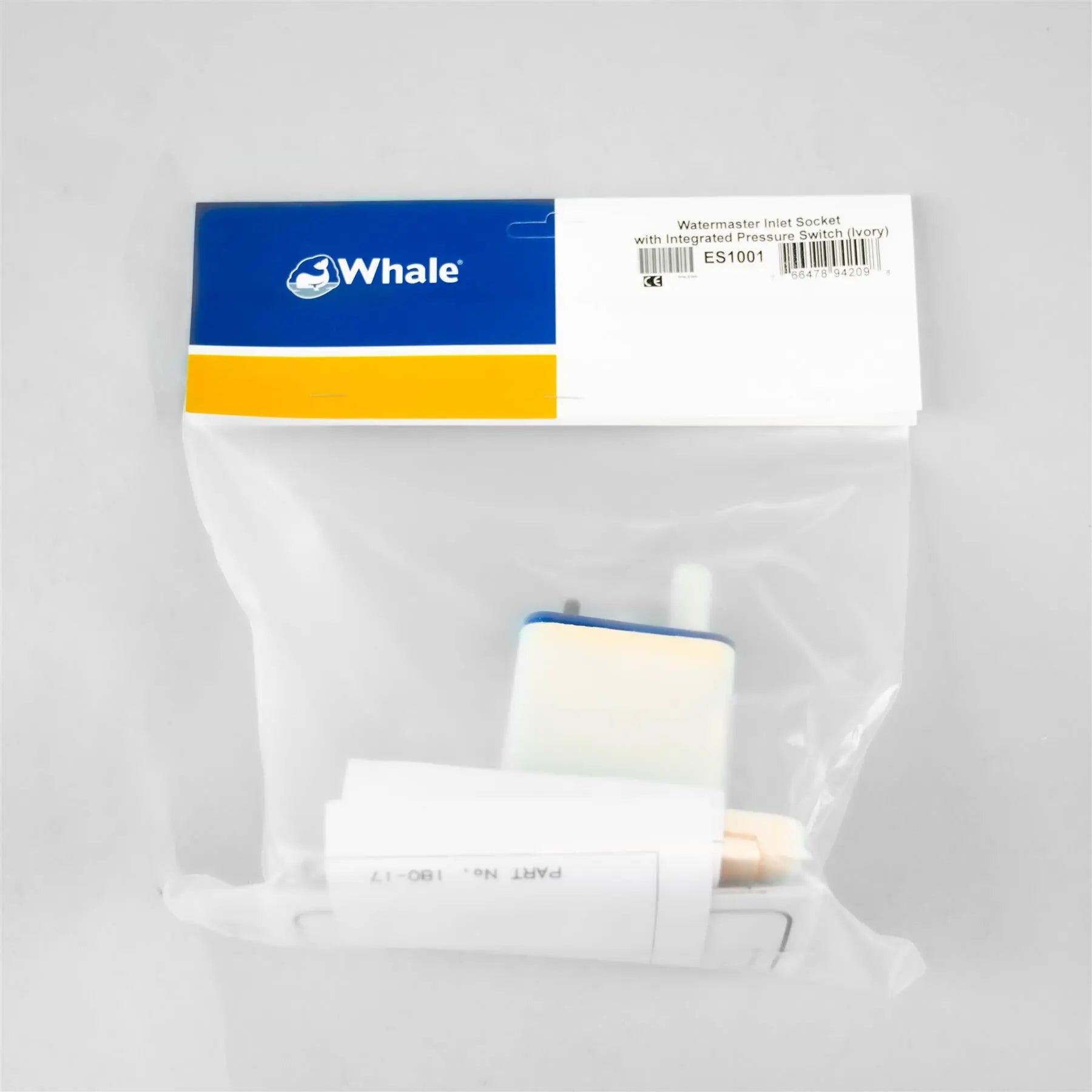 Watermaster Inlet Socket with integrated pressure switch (IVORY) Whale