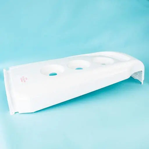 A white Auto-Trail F-Line motorhome N/S bumper.