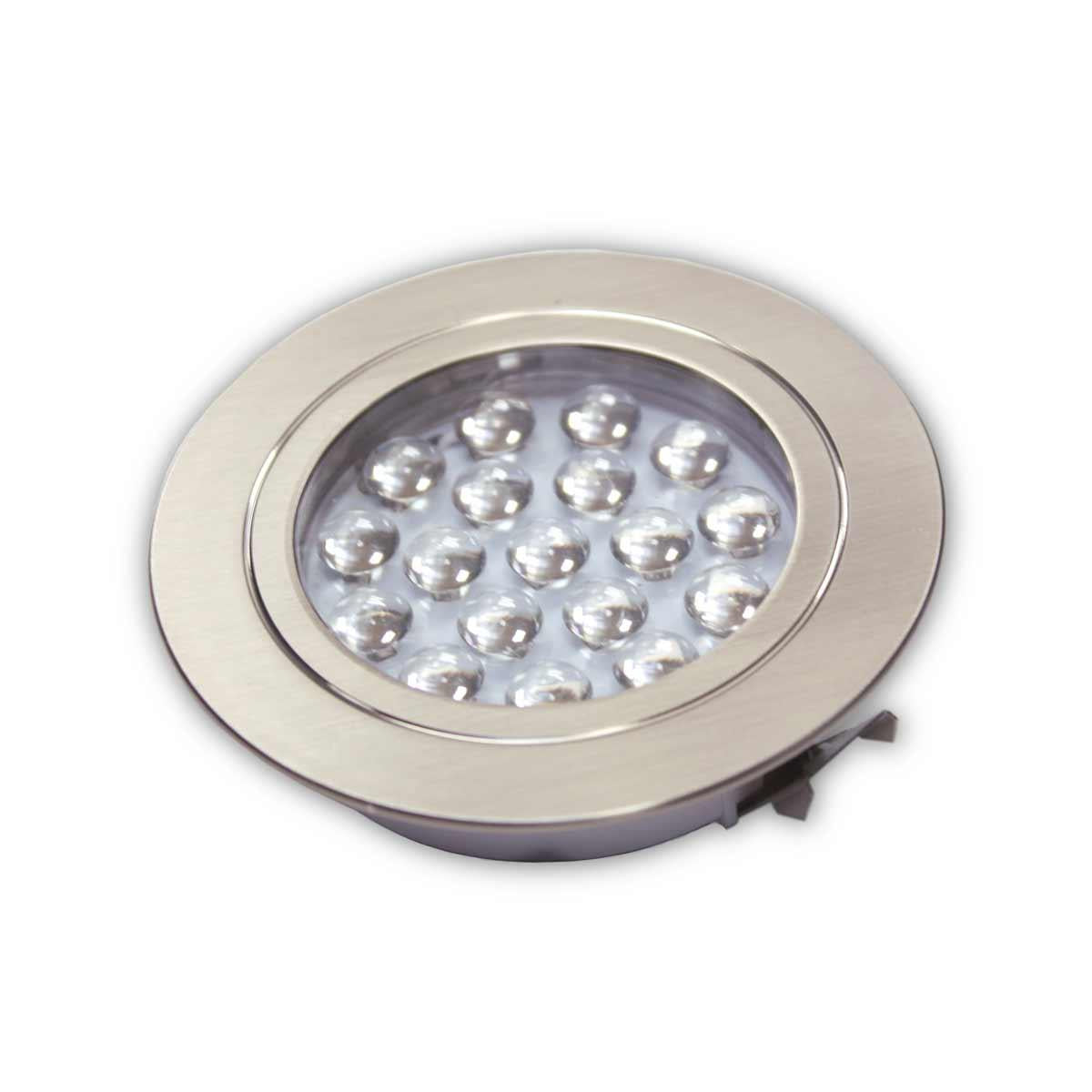 Dimatic Recessed Downlight 68mm Brushed Nickel (1.56W / Warm White / IP20)