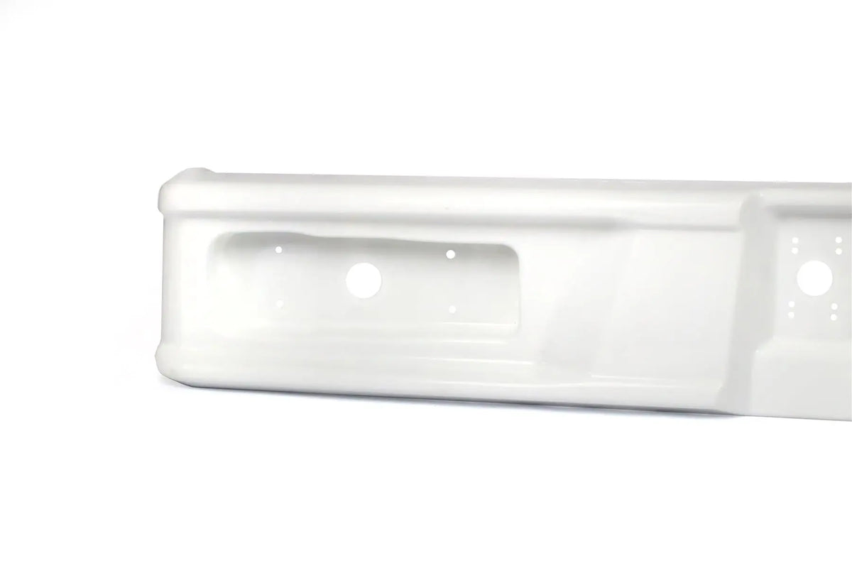 A white Elddis Accordo Rear Lights Bumper Panel.