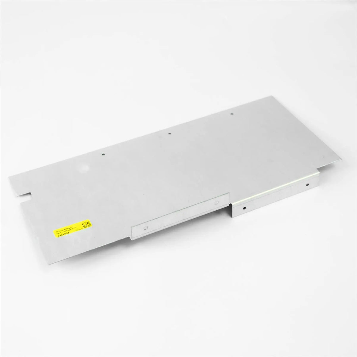 A metal Dethleffs/Sunlight motorhome mud guard mounting plate.