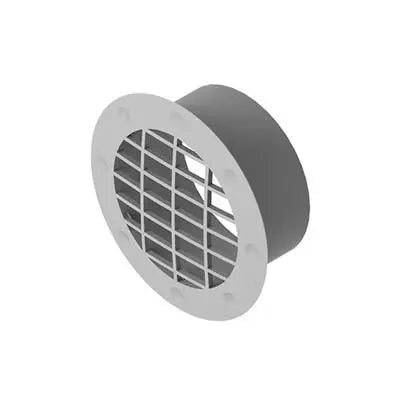 Grey vent on a white background