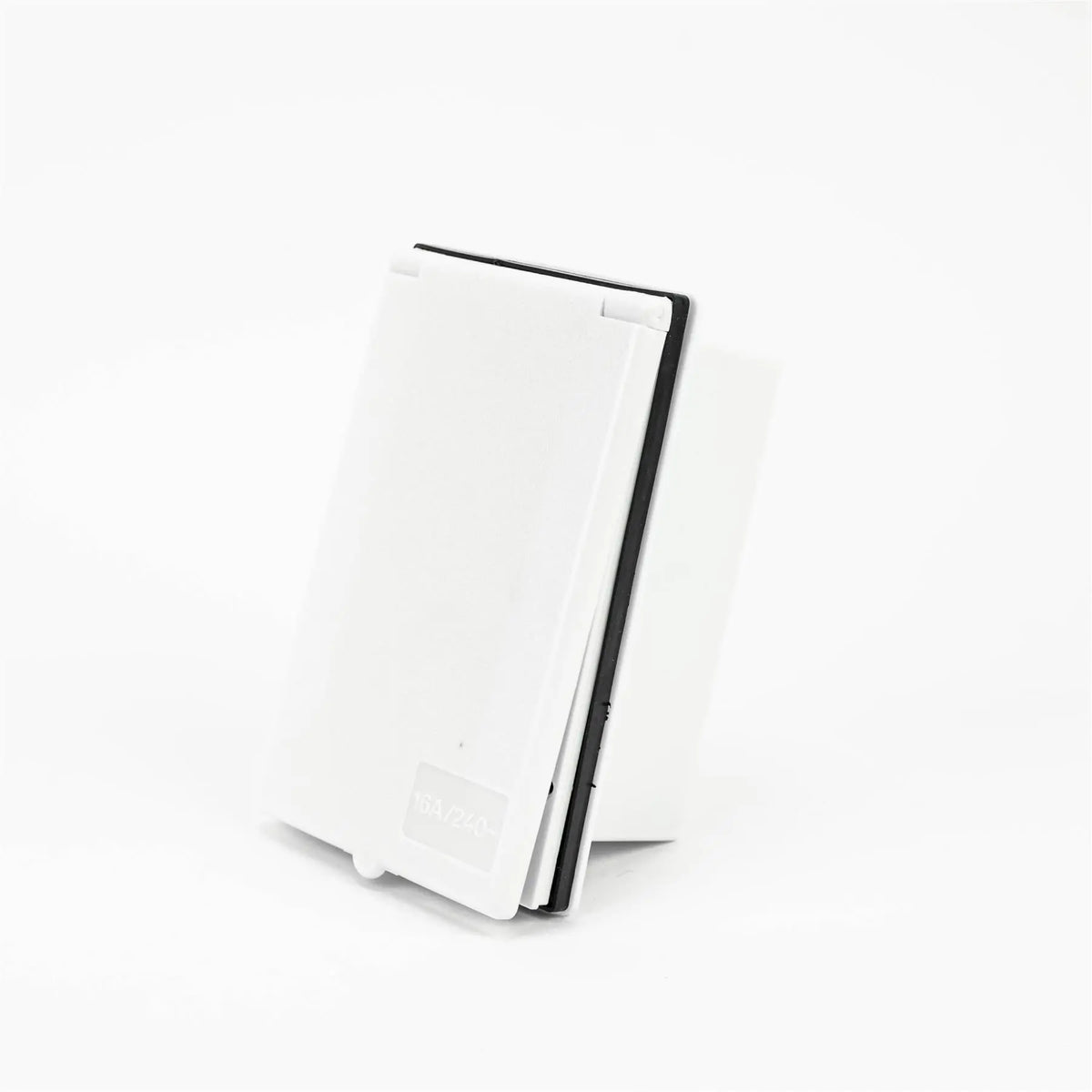 Flush Fitting 240V Inlet, Rectangular - White Powerpart