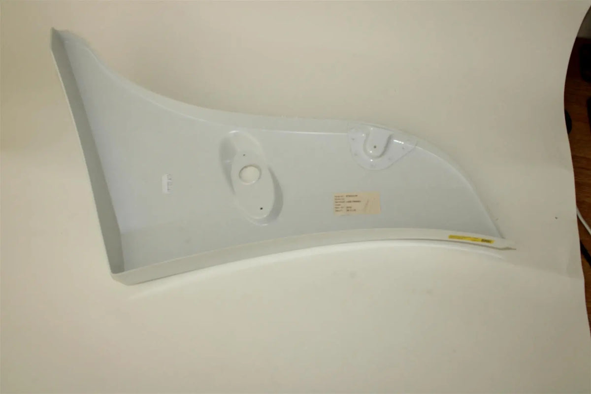 A white Dethleffs motorhome front bumper trim.