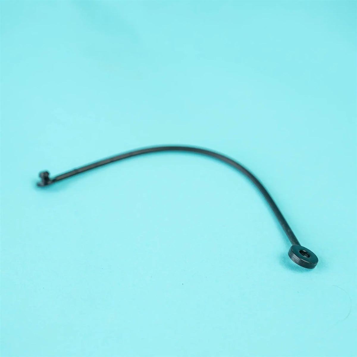 A black Dethleffs motorhome strap for external fill points.