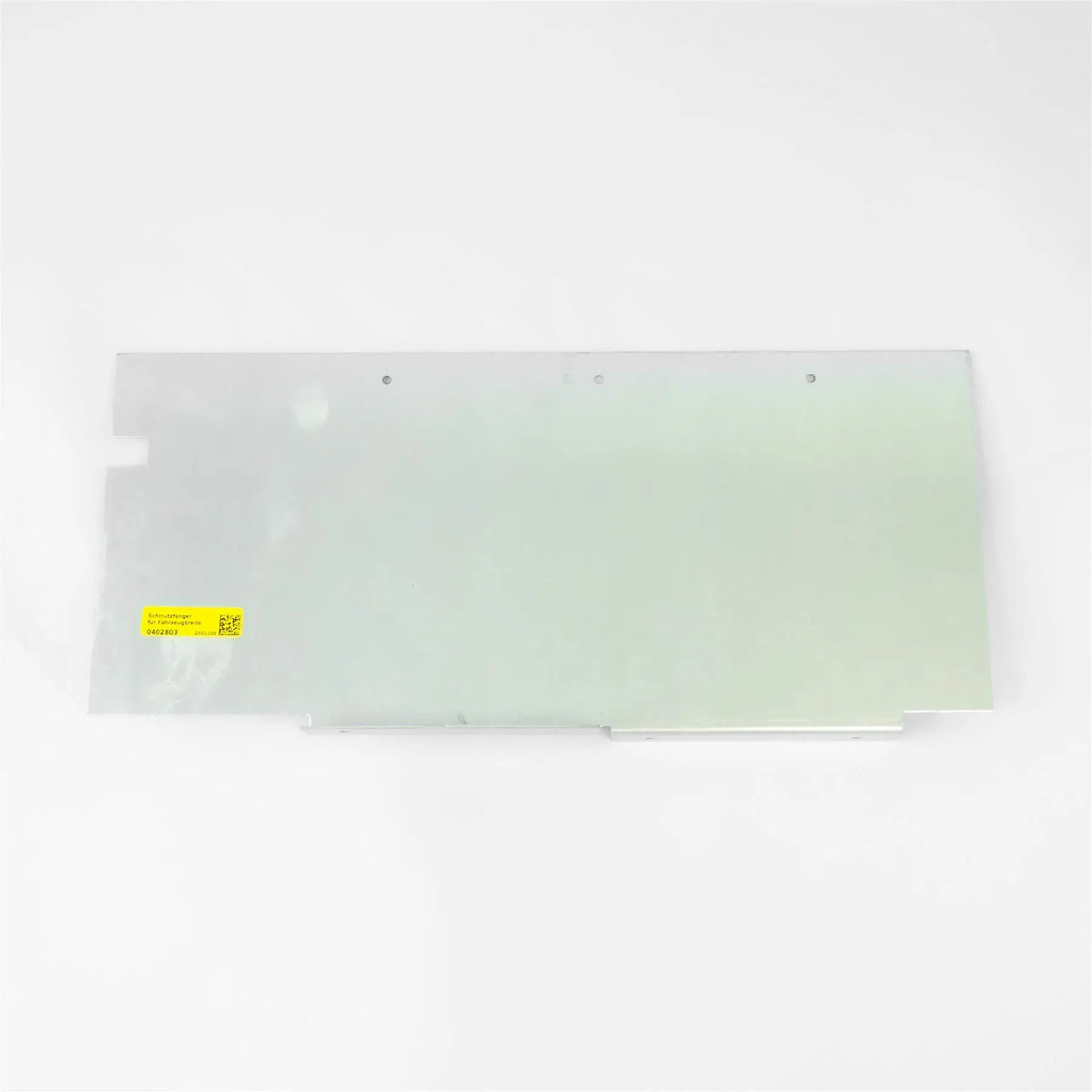 A metal Dethleffs/Sunlight motorhome mud guard mounting plate.