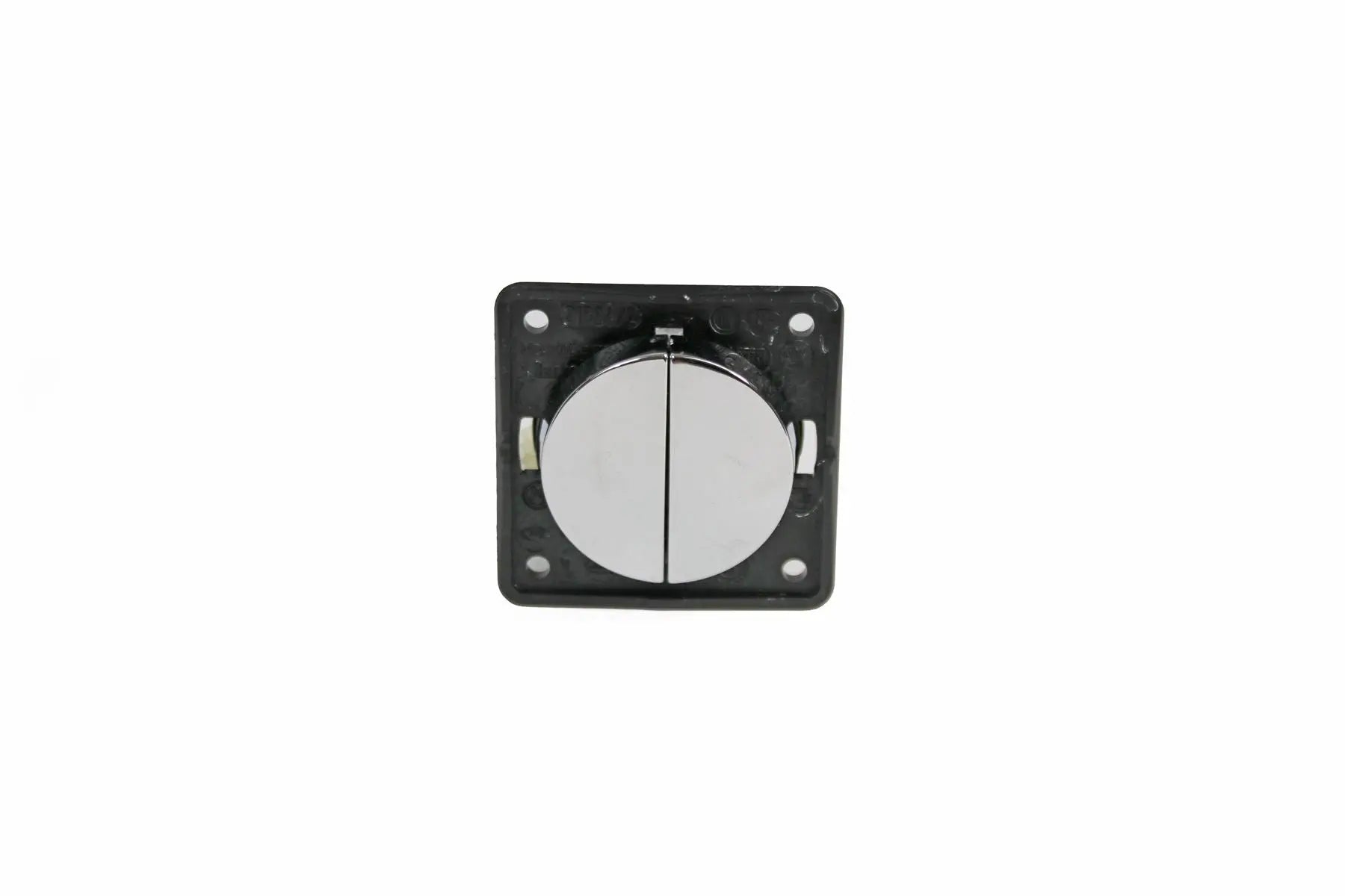 Berker Double Rocker Switch - Chrome Berker