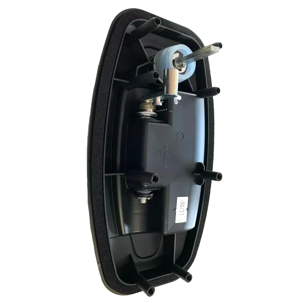 Hartal Evoline Outer Handle L/H, Black & Matte Chrome