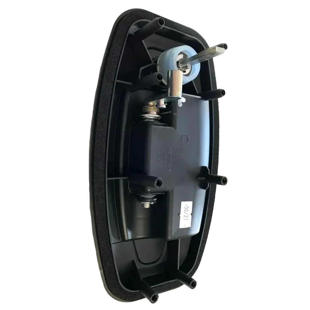 Hartal Evoline Outer Handle L/H, Black & Matte Chrome Hartal