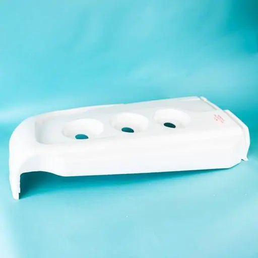A white Auto-Trail F-Line motorhome O/S bumper.