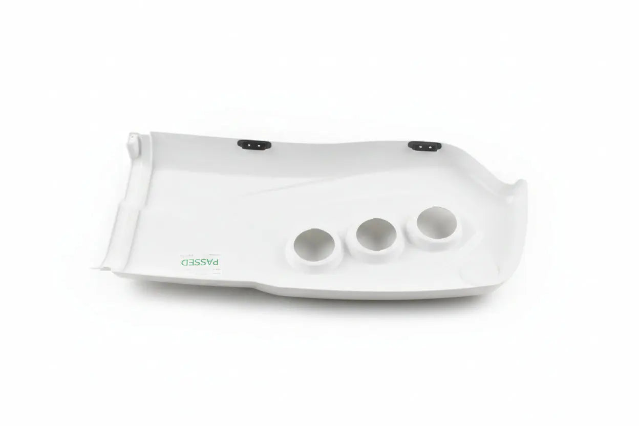 A white nearside Auto-Trail Ford Tribute motorhome bumper.