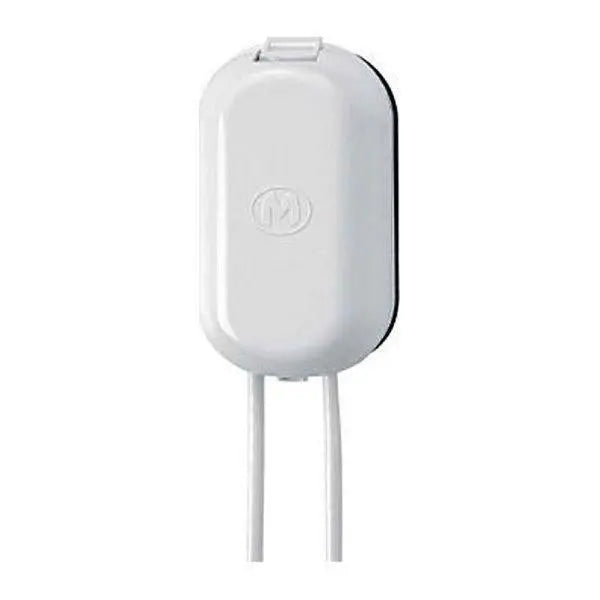 White satellite socket on white background