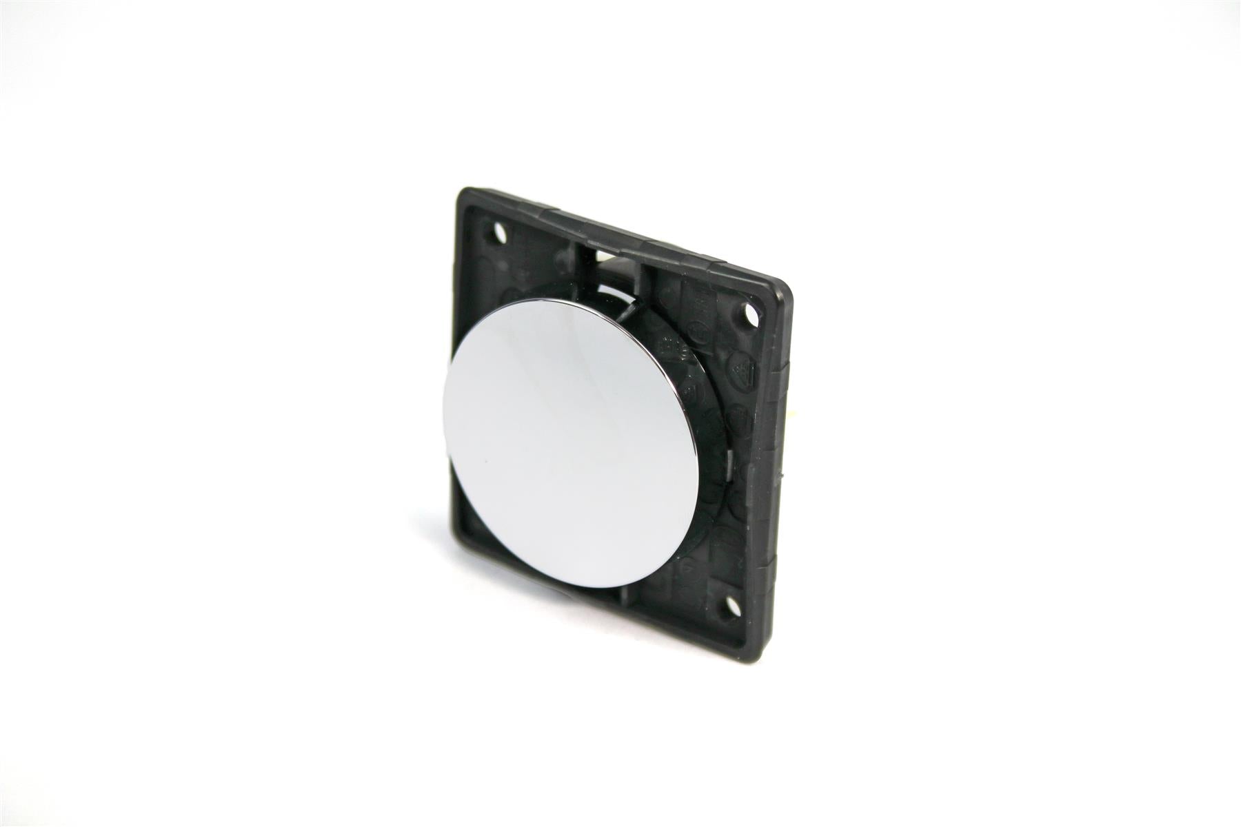Berker Single Rocker Switch - Chrome