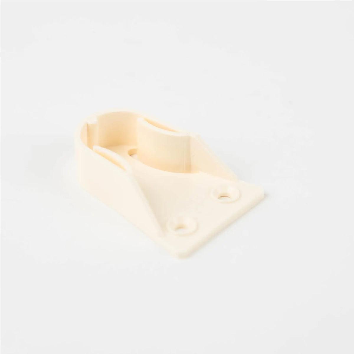 A white Roller Team motorhome wardrobe bar support.