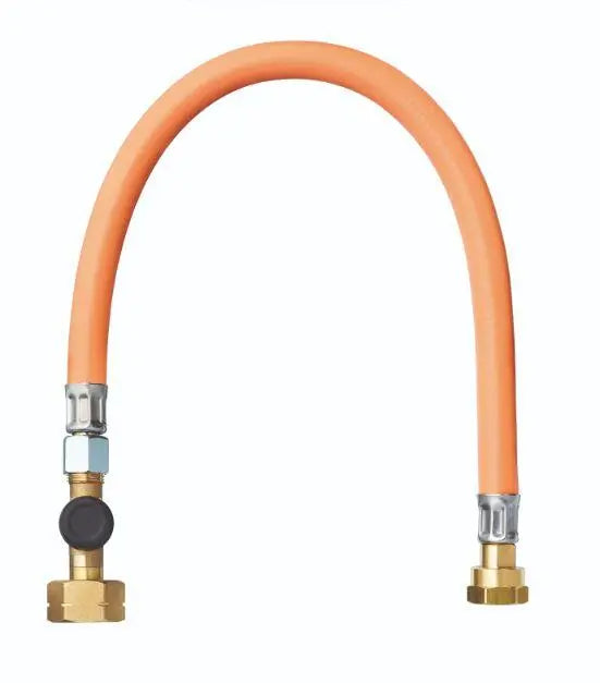 An orange rubber Truma butane hose.