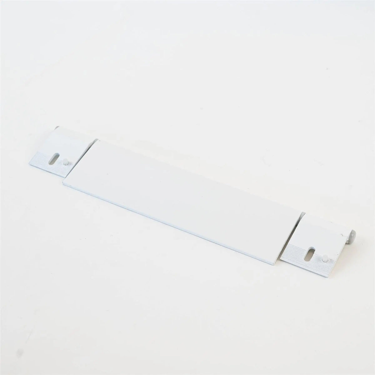A white Roller Team motorhome garage door hinge.