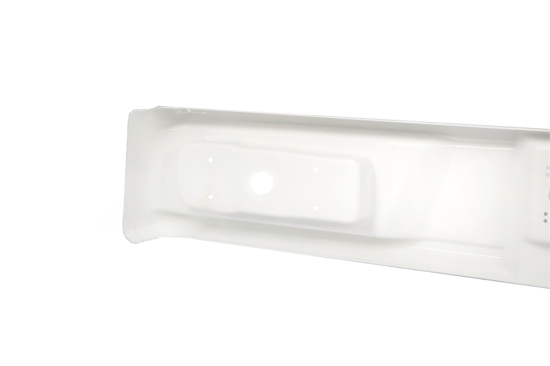 A white Elddis Accordo Rear Lights Bumper Panel.