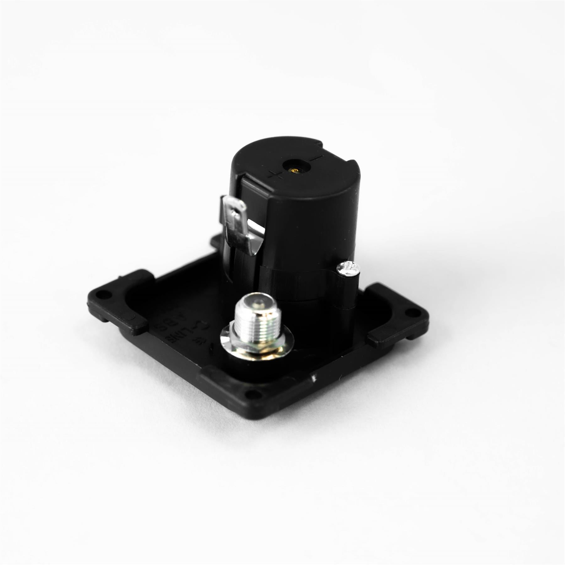 C-Line 12V & TV Socket in Black