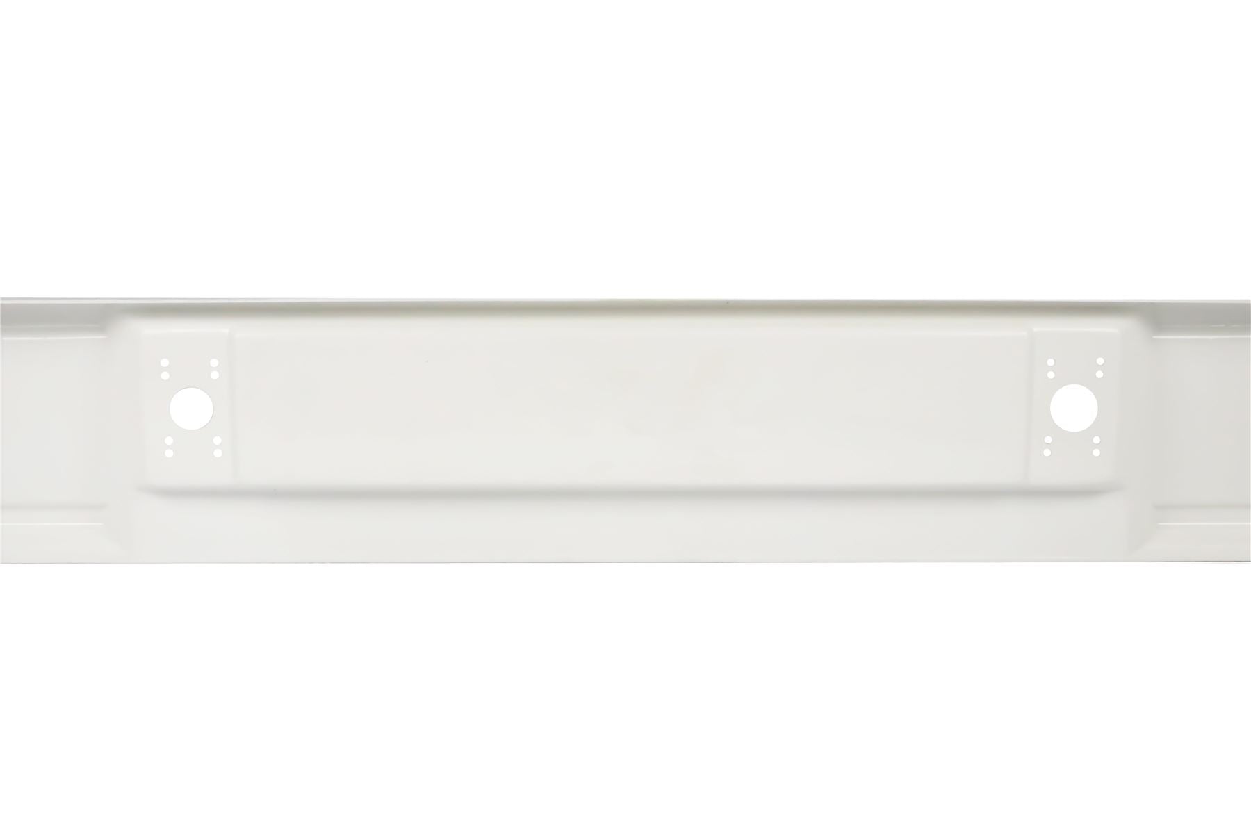 A white Elddis Accordo Rear Lights Bumper Panel.