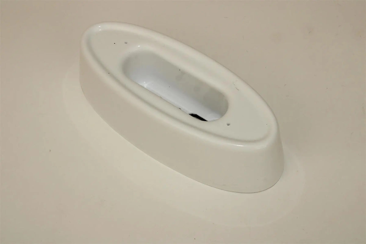 A white Roller Team motorhome end outline marker light.