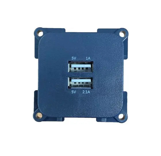 C-Line Twin USB Socket in Black PO428 C-Line