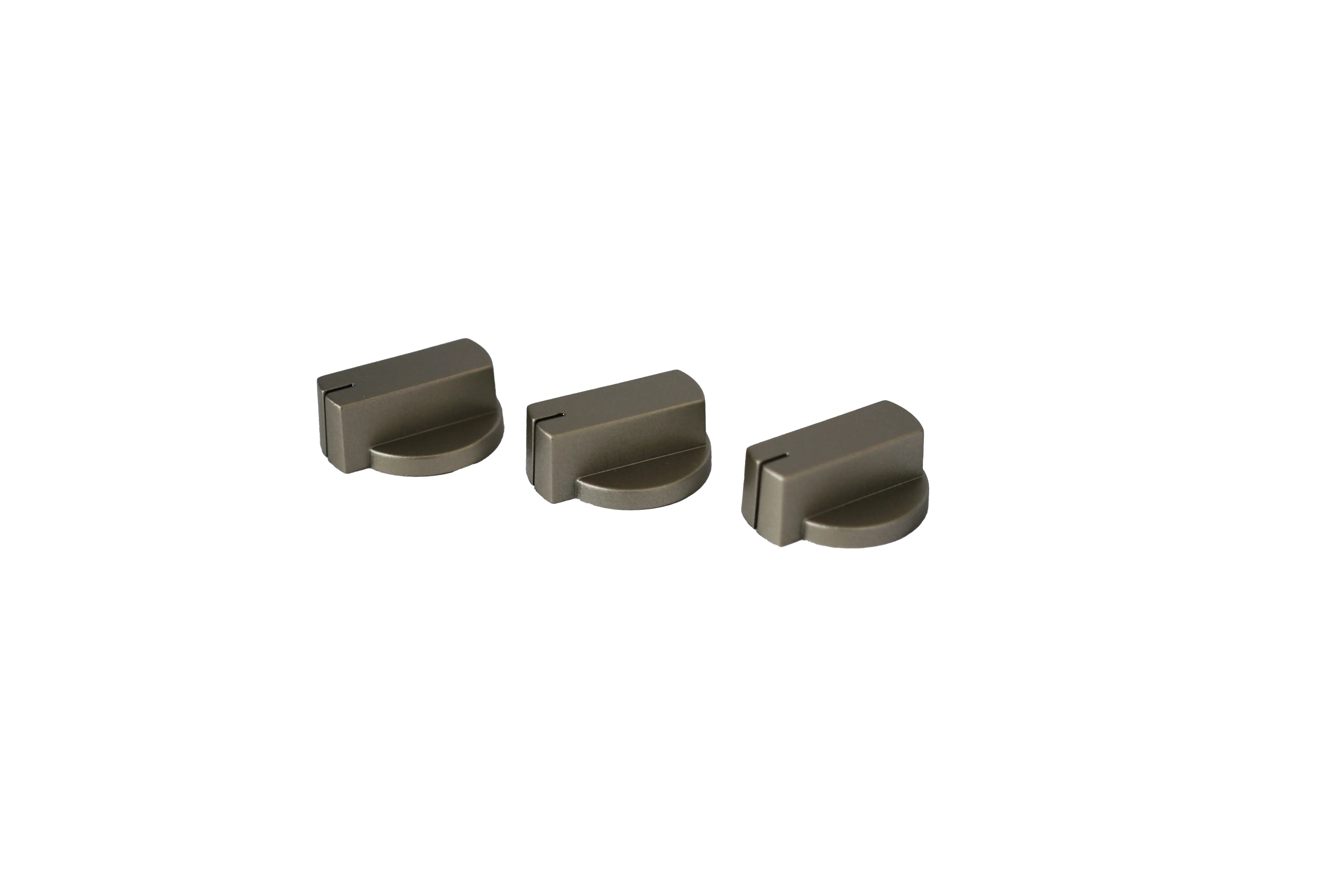 Thetford Straight Hob Knob 3 Pack - Matte Nickel Thetford