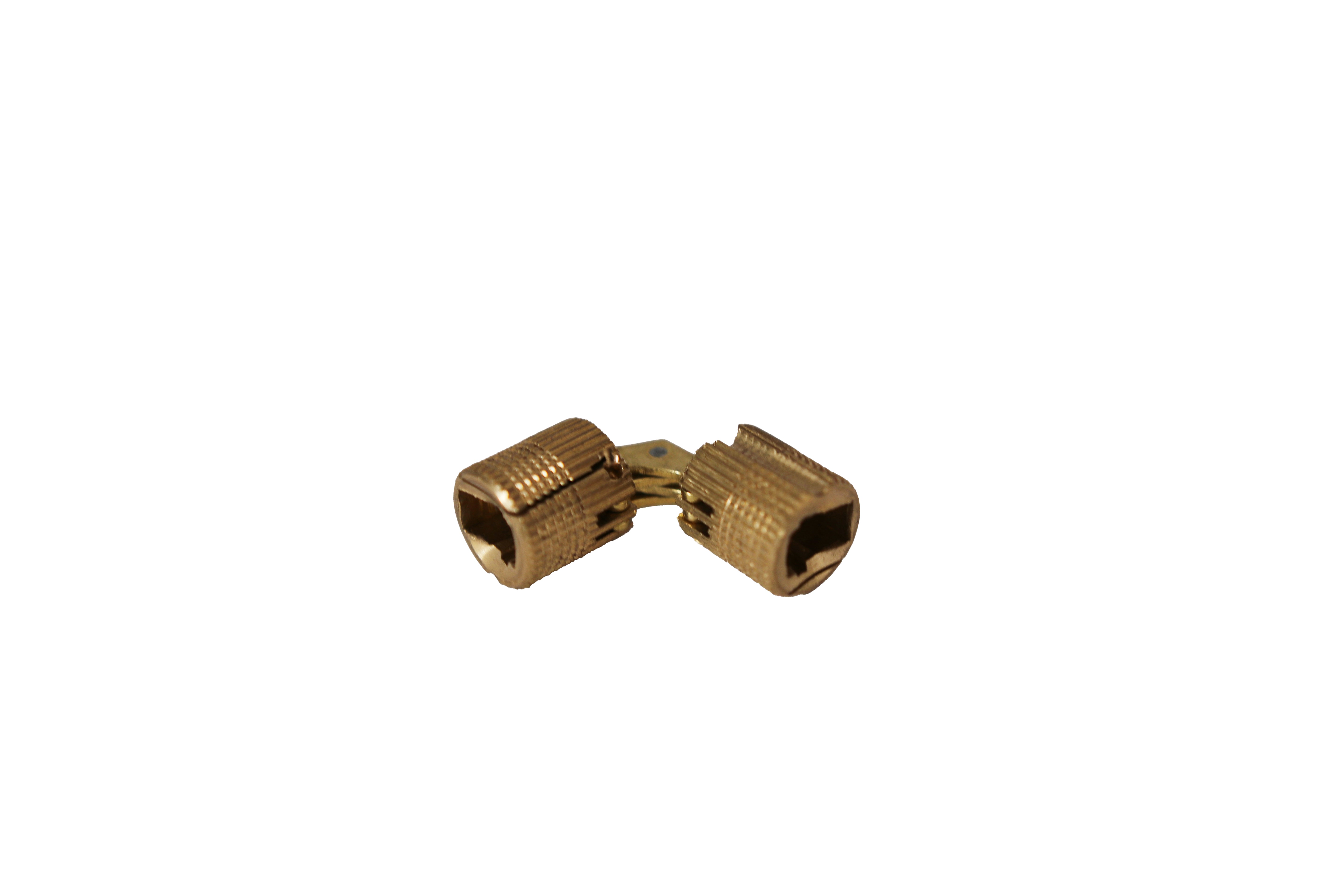 Dethleffs 16mm Concealed Spigot/Barrel Hinge in Brass