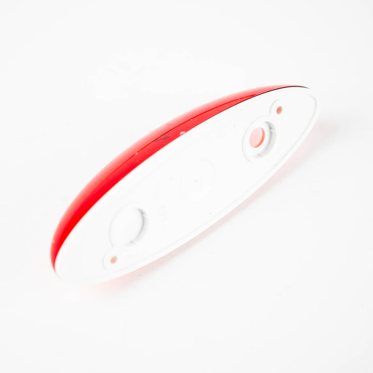 A red Elddis end outline side marker light.