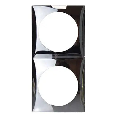 Berker W4 Flow Double/2 Gang Frame (Gloss Chrome) Berker