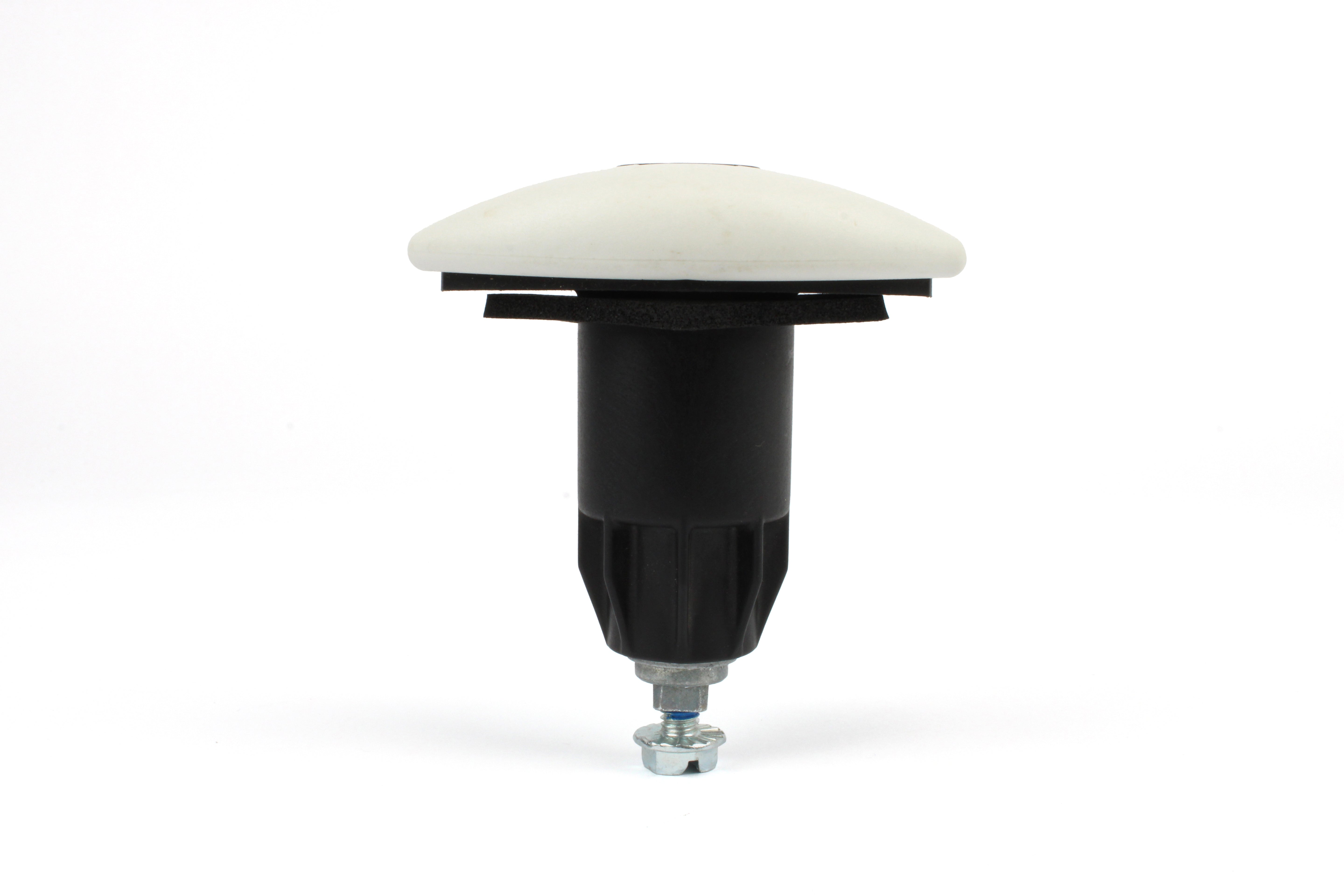 White lock on white background