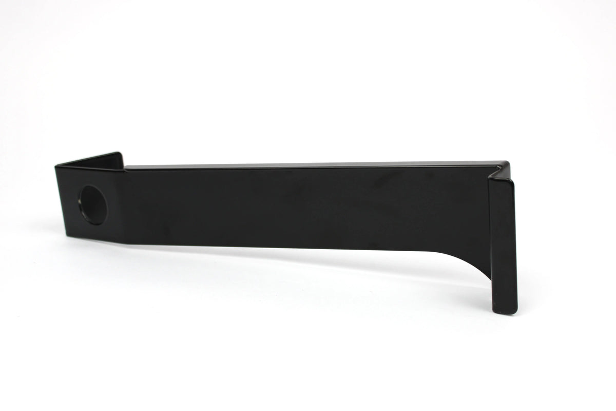 Black metal Elddis motorhome water tap bracket.