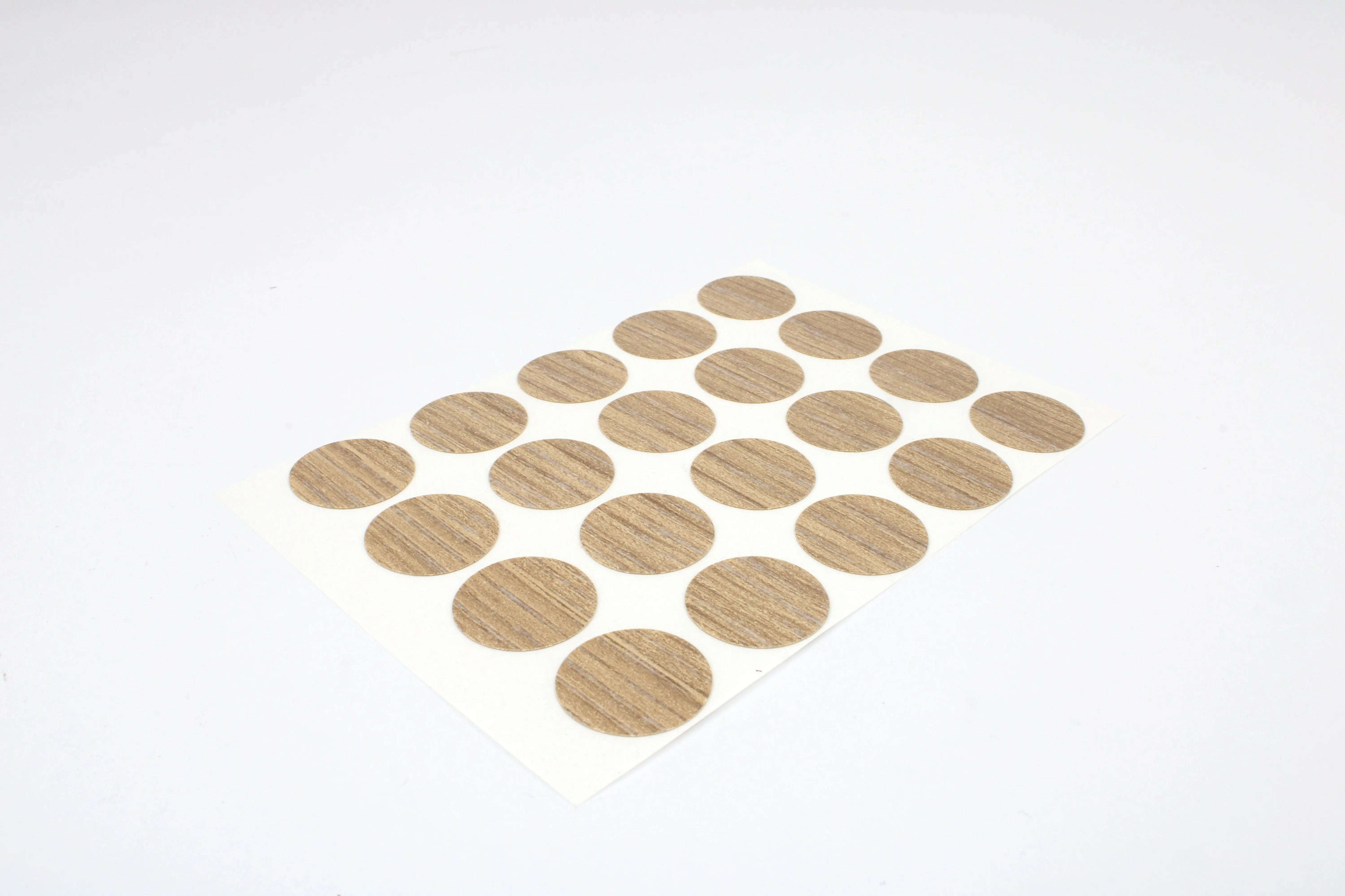 A pack of brown Moyet oak wood Auto-Trail motorhome 18mm paper dots.