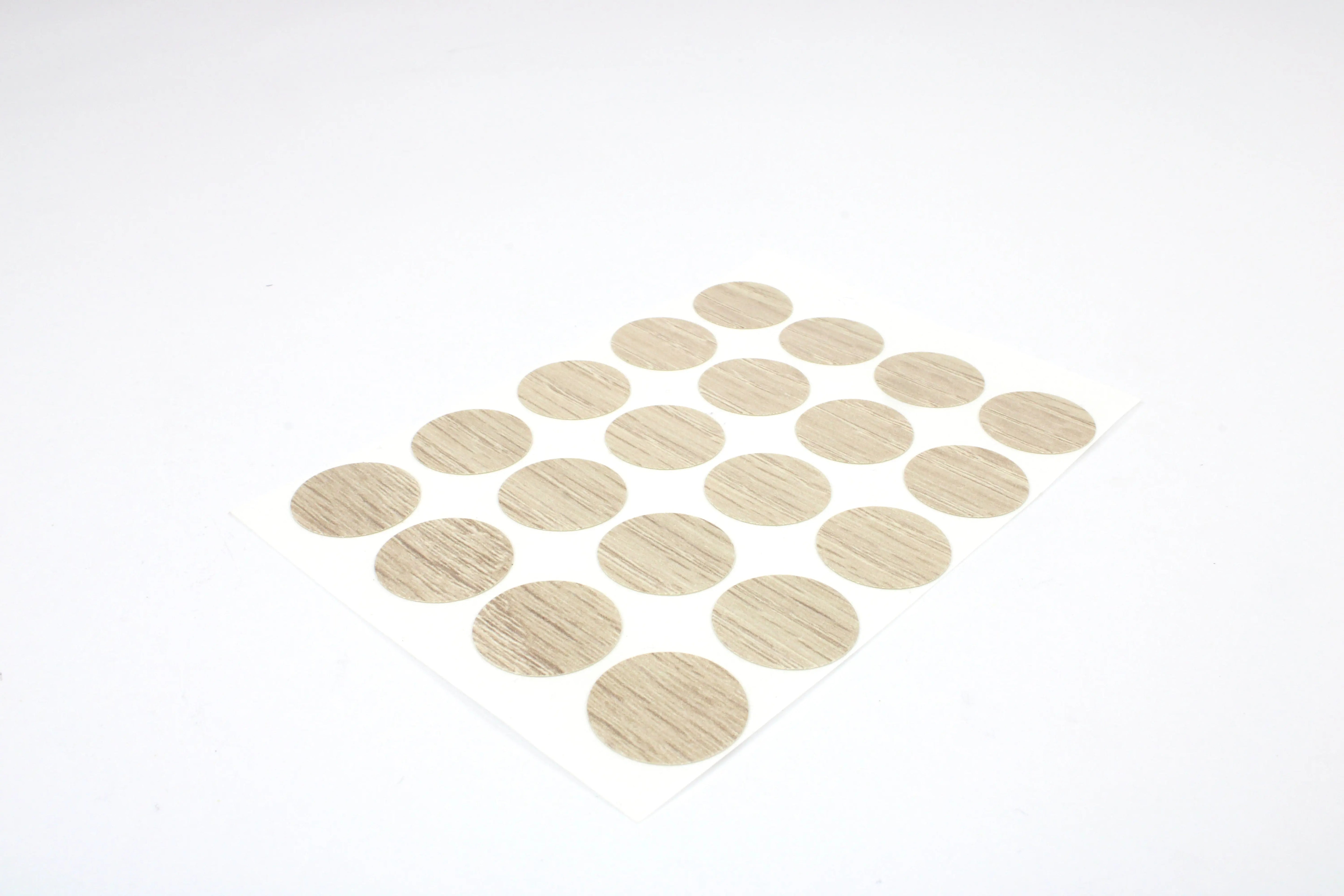 A pack of brown Salinas oak wood Auto-Trail motorhome 18mm paper dots.