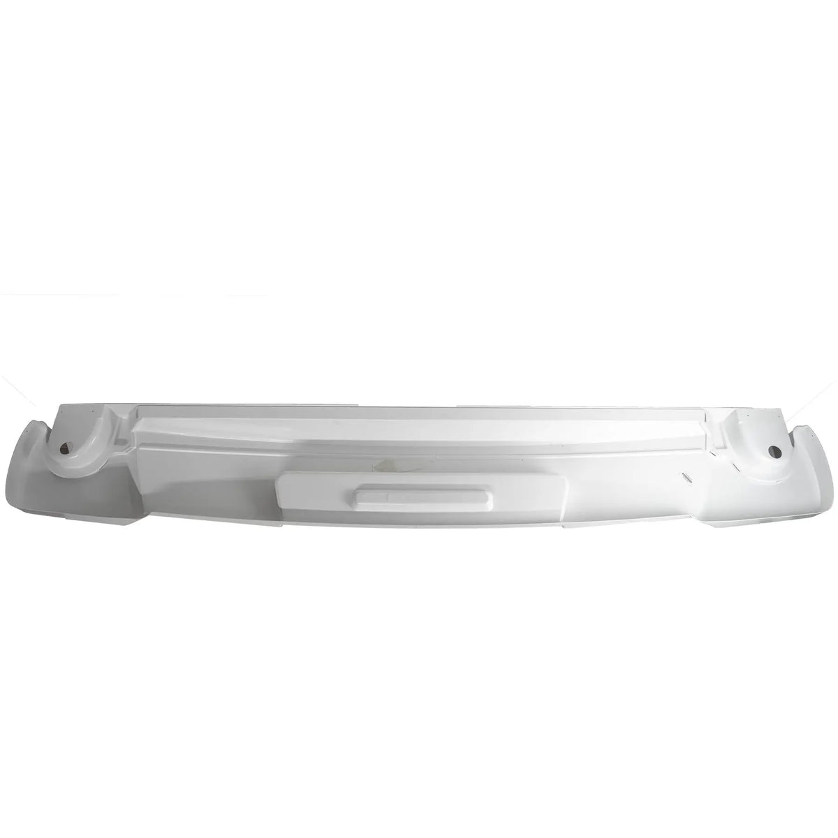 A white Roller Team Autoroller motorhome rear bumper.