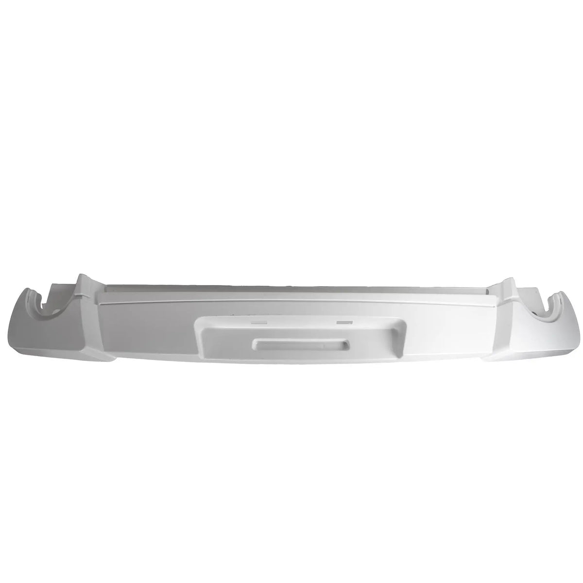 A white Roller Team Autoroller motorhome rear bumper.